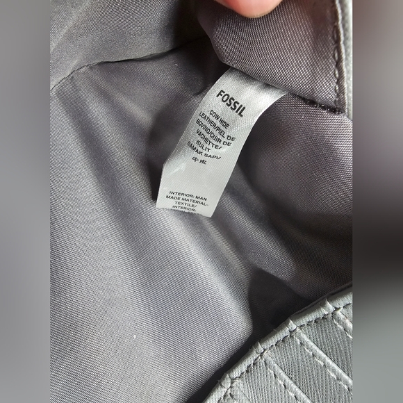 Fossil Lainie Blue Leather Clutch Wallet EUC - Picture 13 of 13